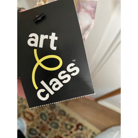 NWT Art Class Girl XL 14-16 Brown Pink Blue Marble Layered Sheer Top Under Tank - Picture 5 of 7